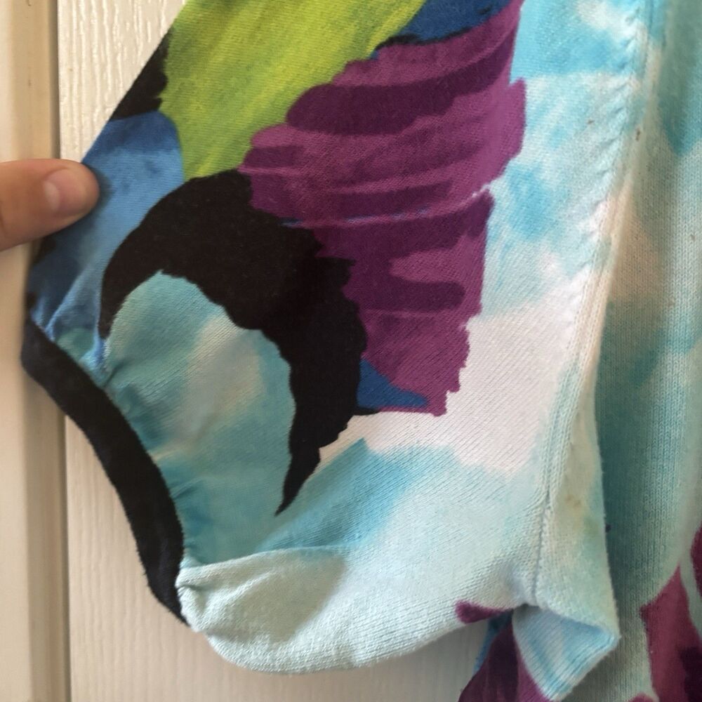 Lane Bryant Womens Cardigan 18/20 Tropical Lightweight Open Shrug Coverup‎ Boho - Picture 4 of 9